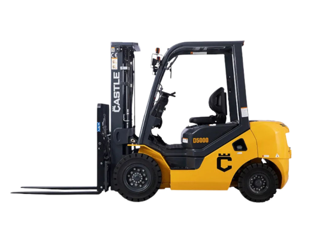 CASTLE D5000-FT DIESEL FORKLIFT (SOLID TIRE)