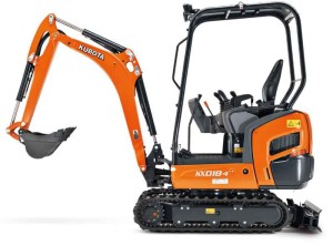 KUBOTA KX018-4R1 Open Station Excavator for Rent