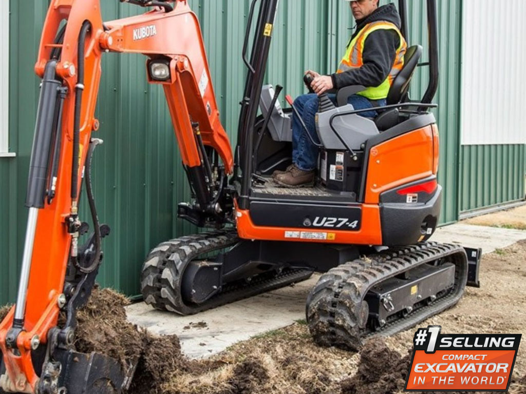 KUBOTA U27-4 Excavator w/ 24" Bucket