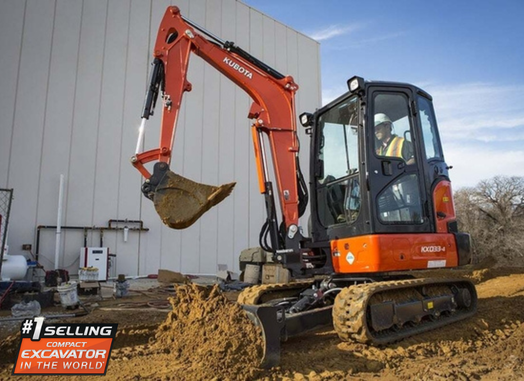 KUBOTA KX033-4 Excavator w/ 24" Bucket