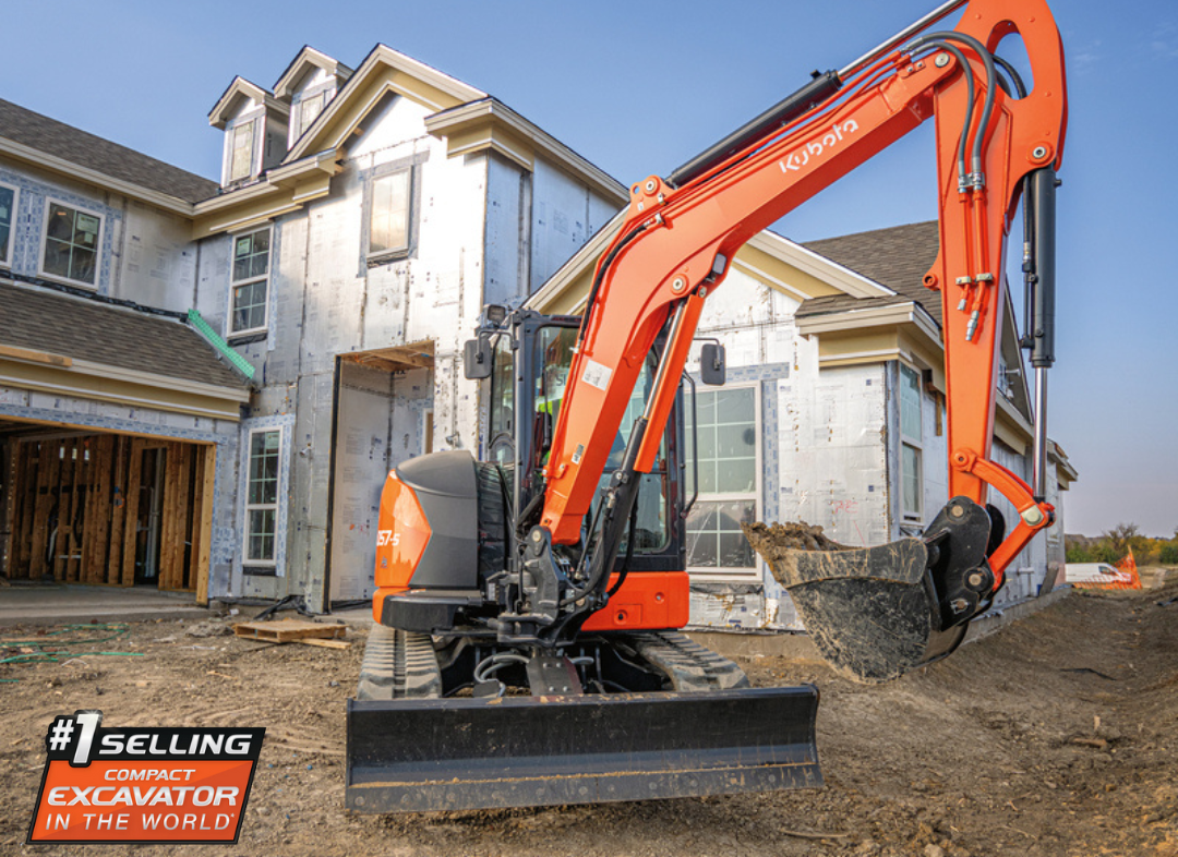 KUBOTA KX057-5 Excavator w/ 24" Bucket